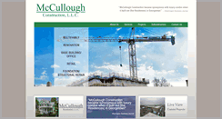 Desktop Screenshot of mccullough-construction.com