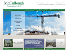 Tablet Screenshot of mccullough-construction.com
